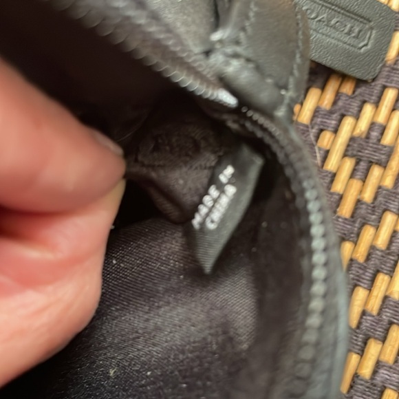 Vintage Coach SMALL COSMETIC POUCH 6987 black with nickel - Picture 8 of 8